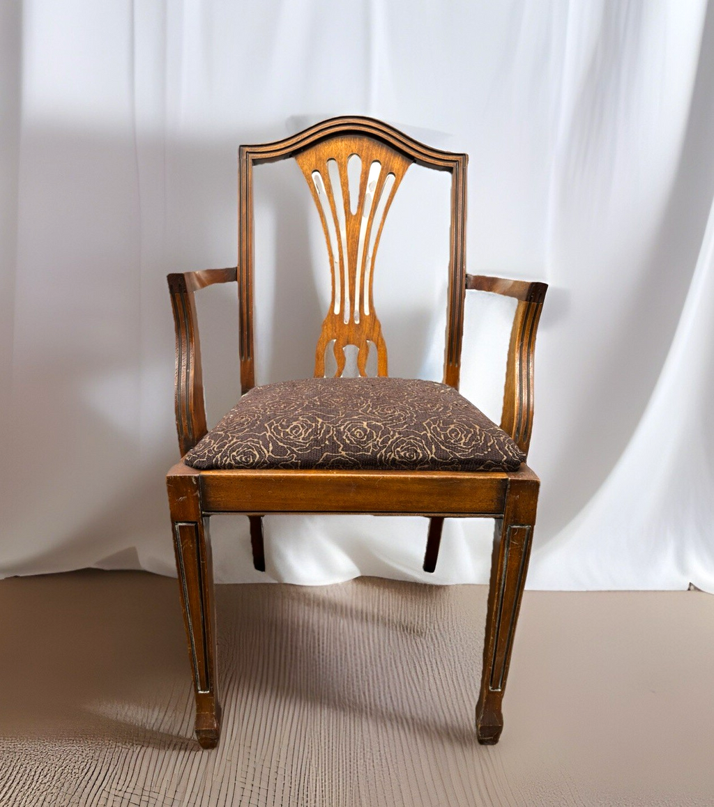 Esszimmer Armlehnstuhl Holz Art Deco Vintage Antik