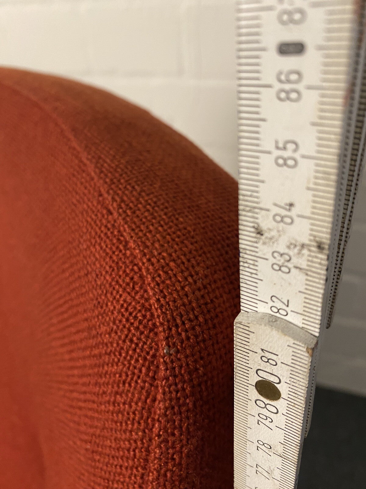 Bürostuhl, Drehstuhl, Sessel, Rot, Polster, Vintage 