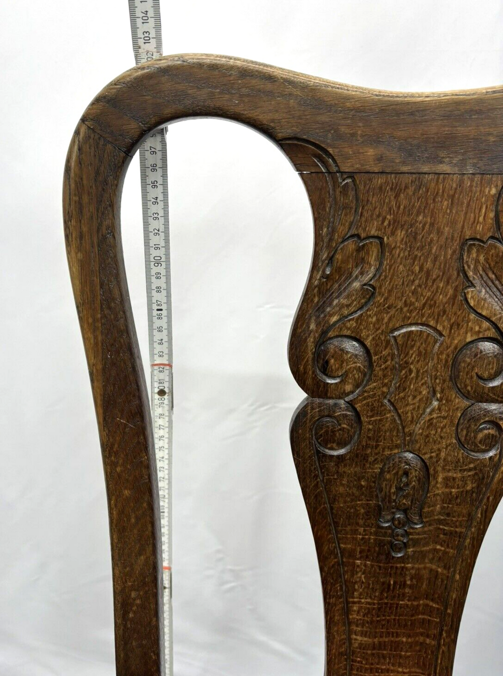 Bugholzstuhl Art Deco Vintage Holzschnitzarbeiten Büro Schreibtisch Hochlehner