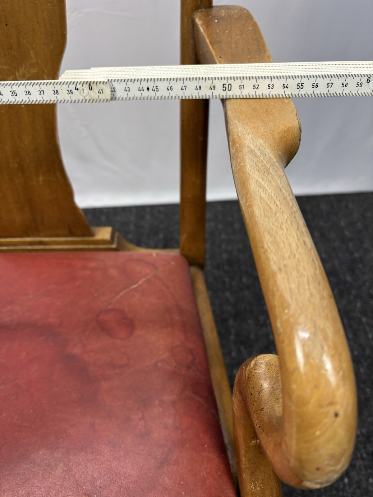 1 von 3 Armlehnstuhl Barock/ Rokoko Büro Schreibtisch Art Deco Leder