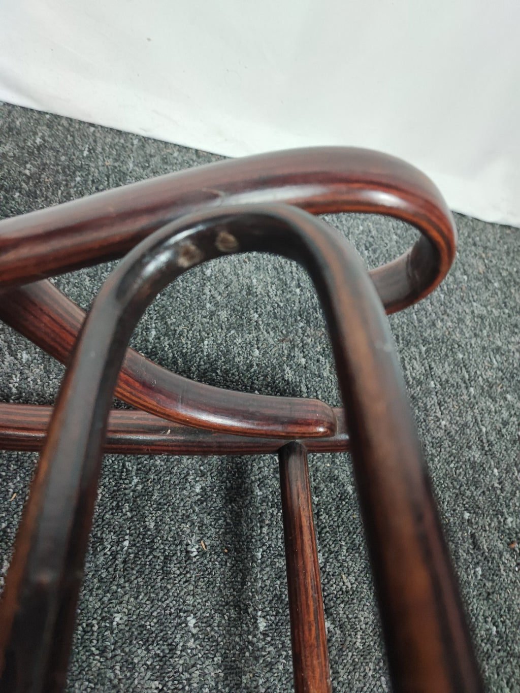Original Thonet Schaukelstuhl Faulenzer Antik Bugholz Geflecht Jugendstil