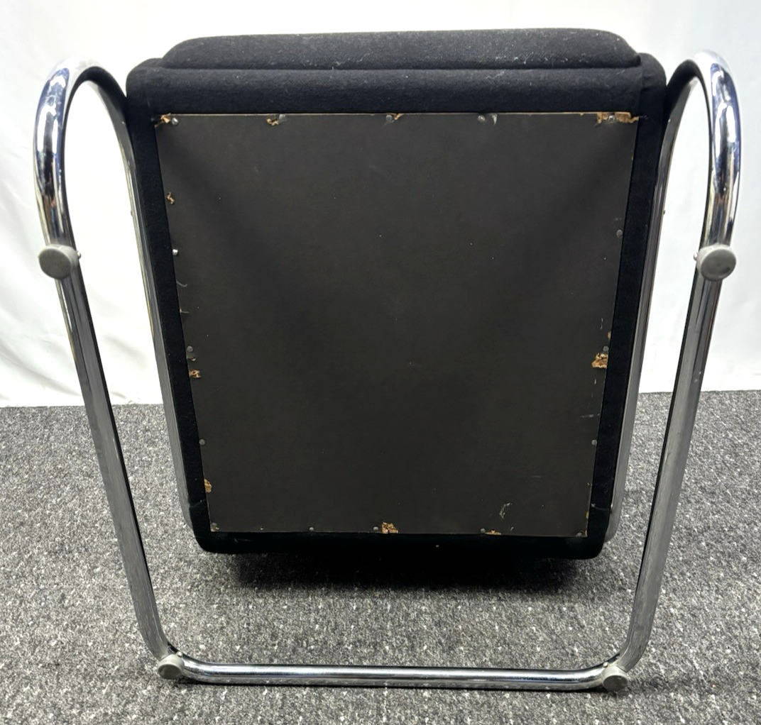 Sessel Freischwinger Stahlrohrmöbel Thonet Stil Bauhaus Vintage Büro Wohnzimmer