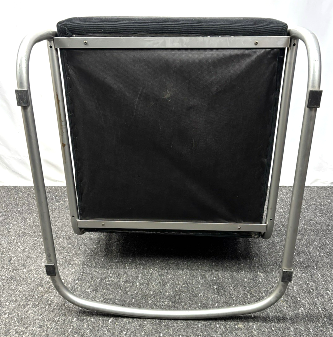 1 von 2 Sessel Bauhaus Stahlrohr Stoffbezug Freischwinger Fauteuil Thonet Gispen