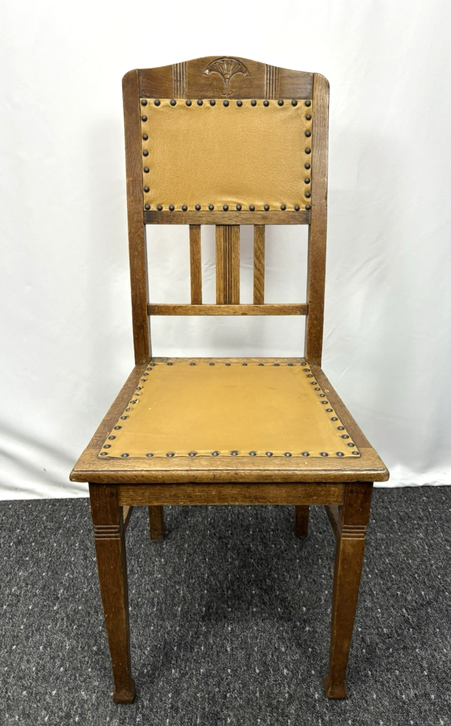 Stuhl Kaffeehaus Landhaus Bistro Art Deco Leder Holz Küche