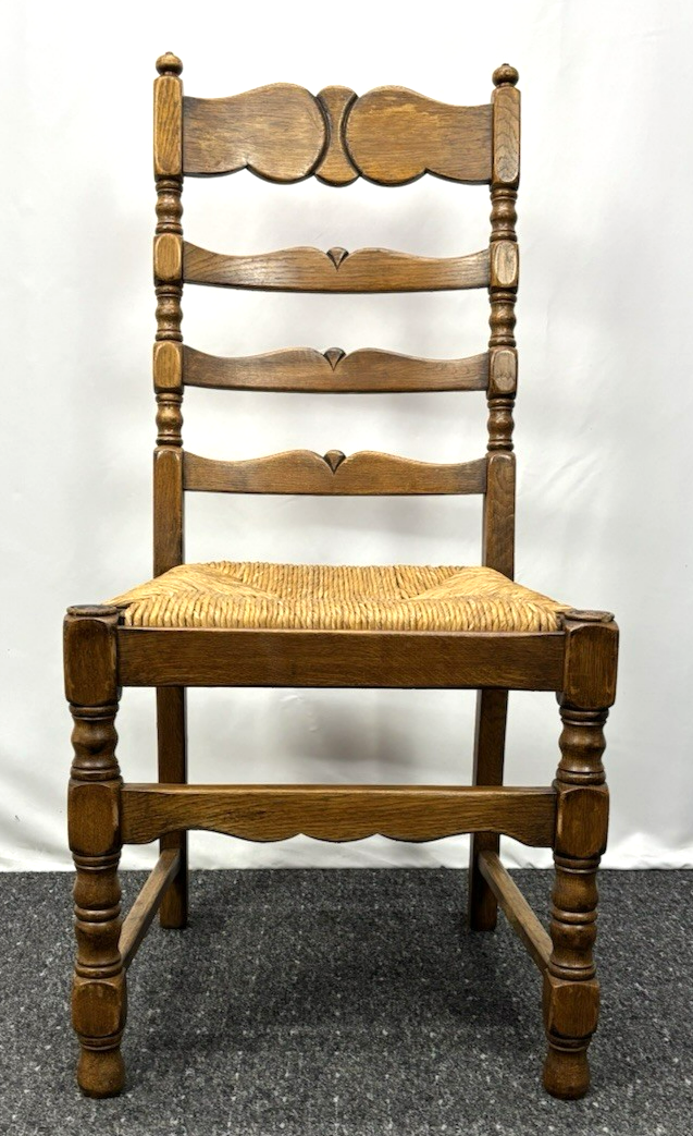 Castle Furniture Stuhl – Massivholz, Geflochtene Sitzfläche, Landhausstil – Top