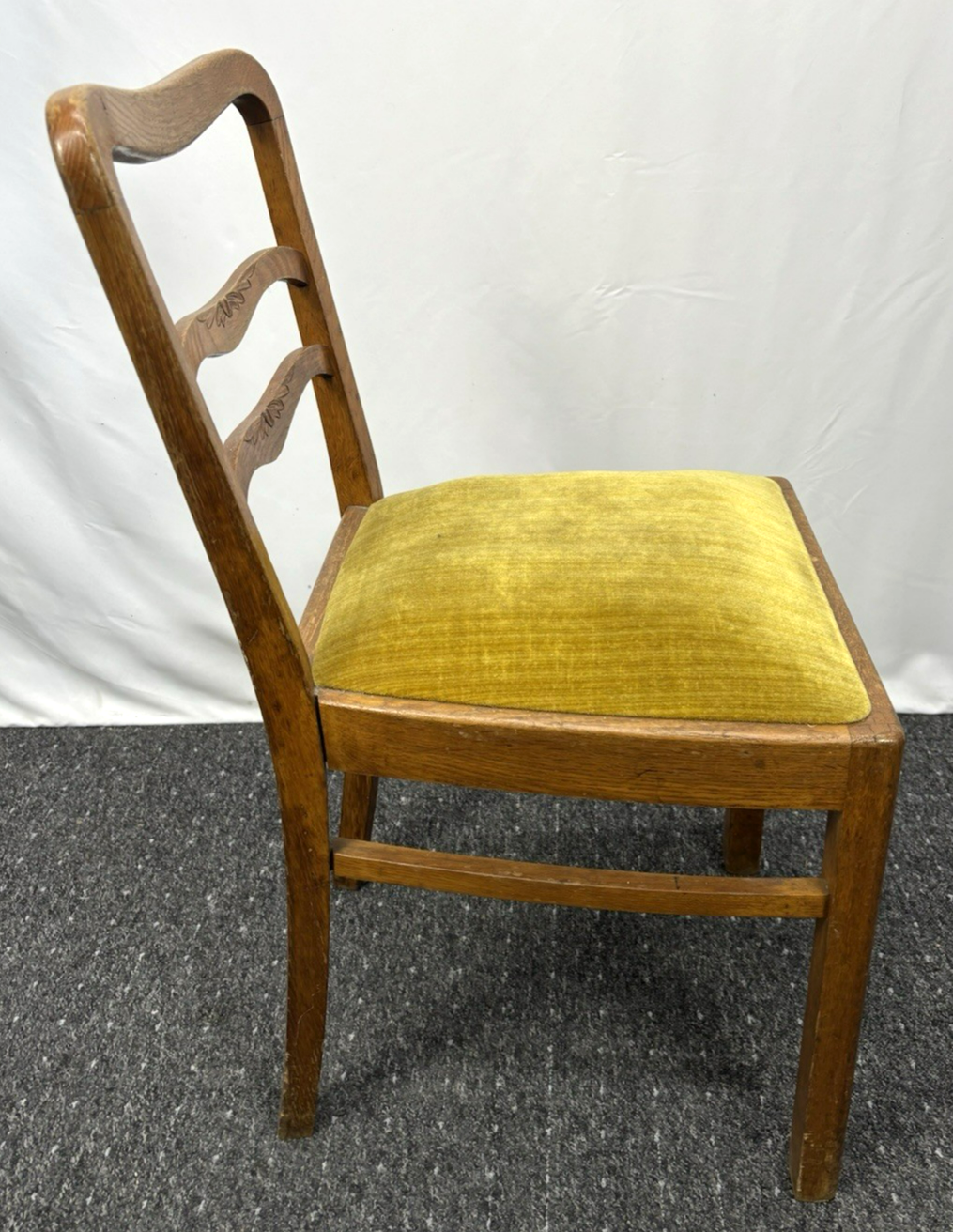 2er Set Esszimmerstuhl gepolstert Holz Vintage
