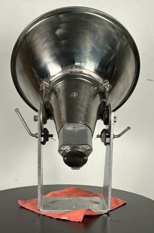 Suchscheinwerfer Alu/Edelstahl Schifffahrt Vintage Bauhaus Sanshin Senaku Dengli