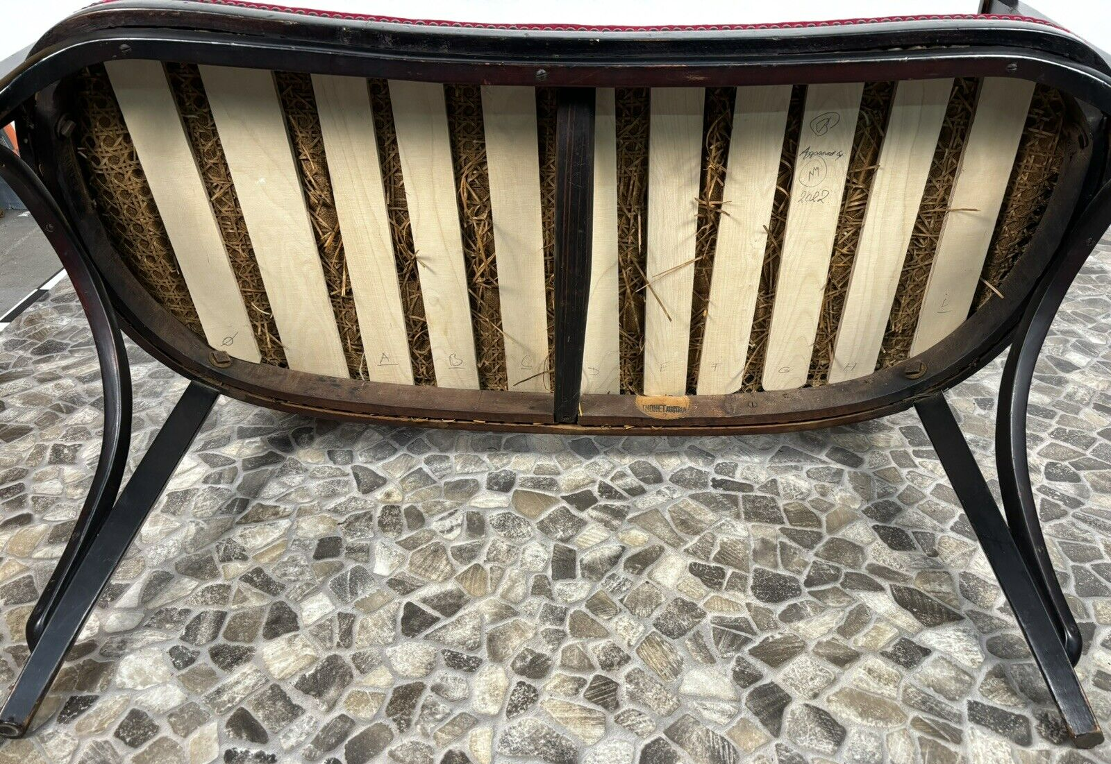 Thonet Sitzbank Kanapee Bugholz – Art Déco – original Gebrüder Thonet
