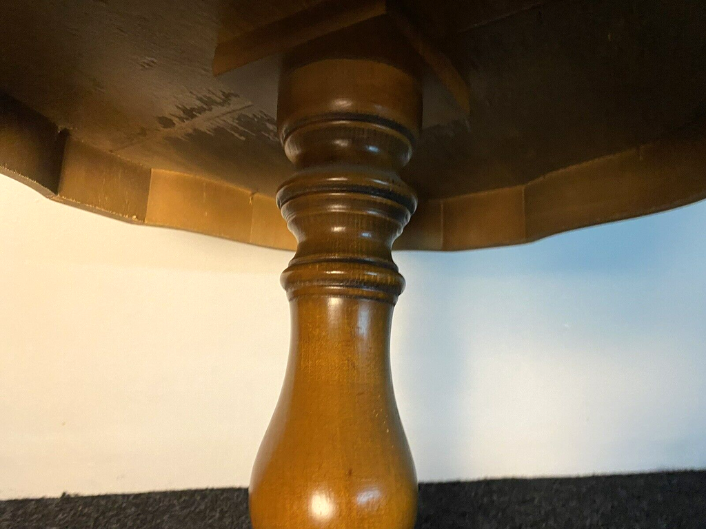 Tisch Rund Beistelltisch Holz Dreibeinige ArtDeco Vintage