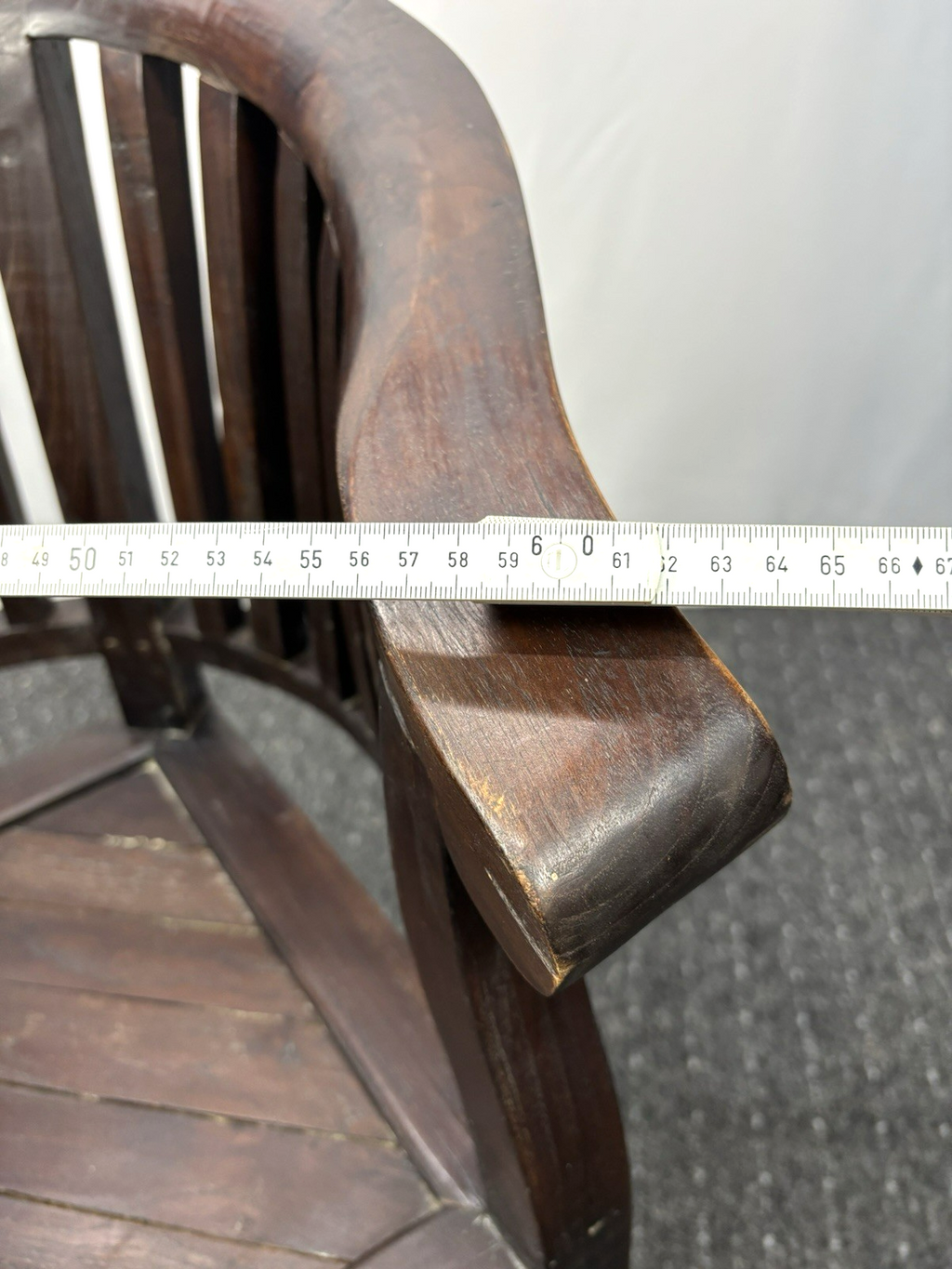 1 von 2 Eckstuhl Kolonial Stil Massivholz Art Deco Vintage Büro Captainchair