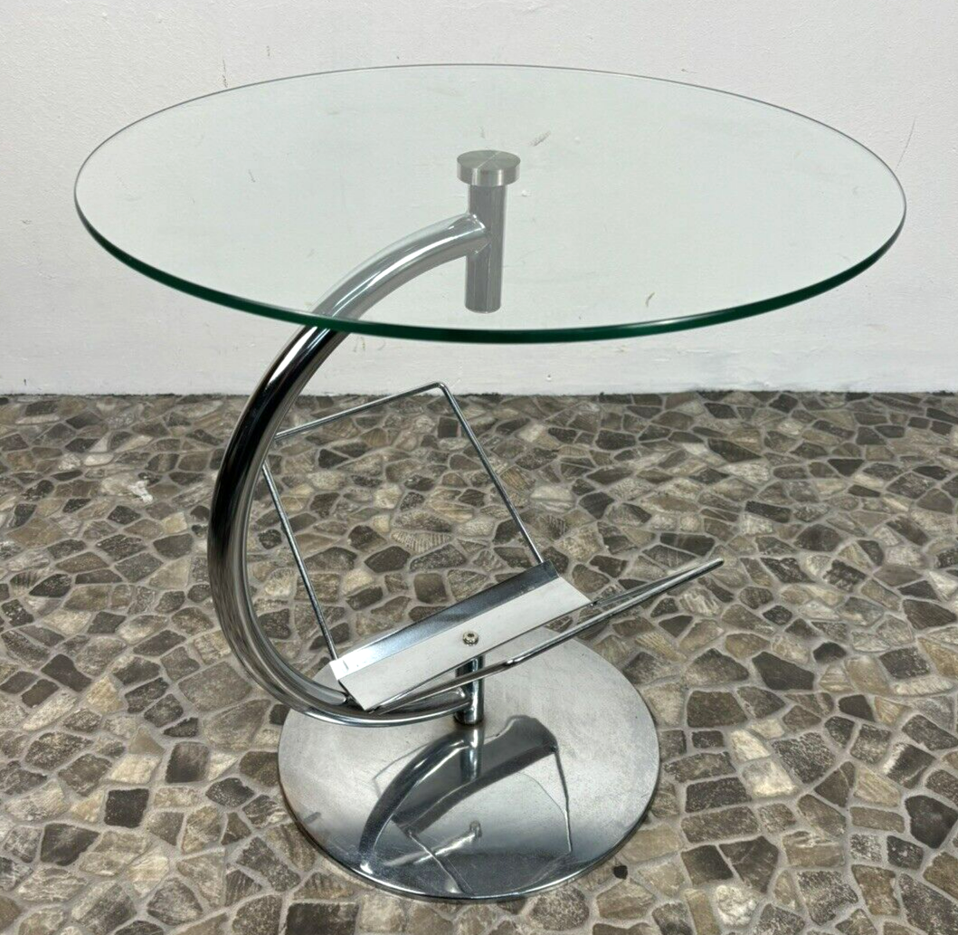 Beistelltisch Couchtisch Kokoon Design Stahlrohr Chrom Bauhaus Vintage