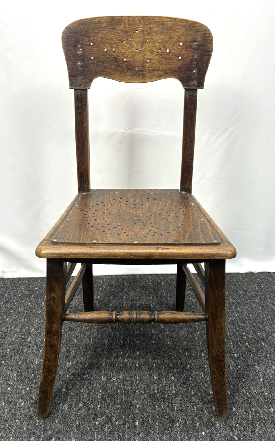 Kaffeehaus Stuhl Art Deco Prägesitz/ Lehne Holz Antik