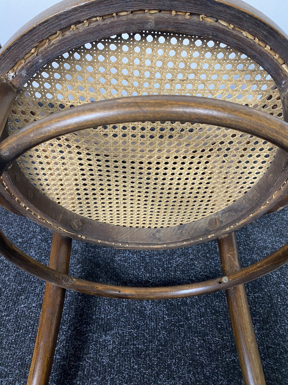 Armlehnstuhl Fischel im Thonet Stil Wiener Geflecht ArtDeco