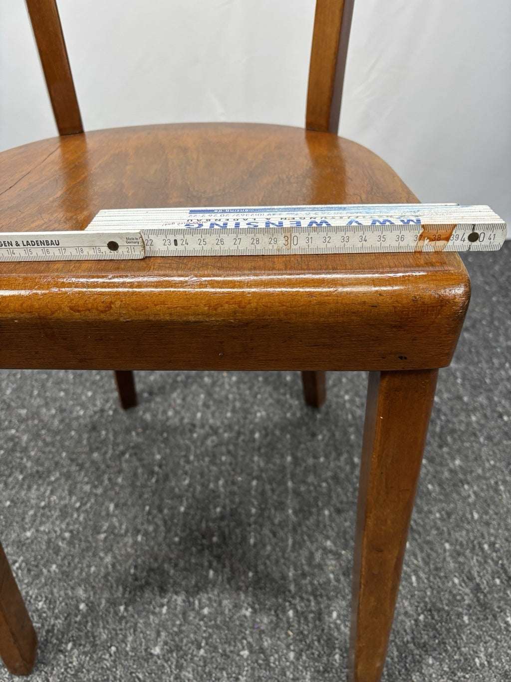 1 von 4 Kaffeehausstuhl Frankfurter Stuhl Bistro Holz Art Deco Antik Schellack