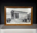 Bild Fotografiert Bleistiftzeichnung Nimes Gerahmt ca. 45x30 cm Vintage - Wesel Antik Kunst Vintage