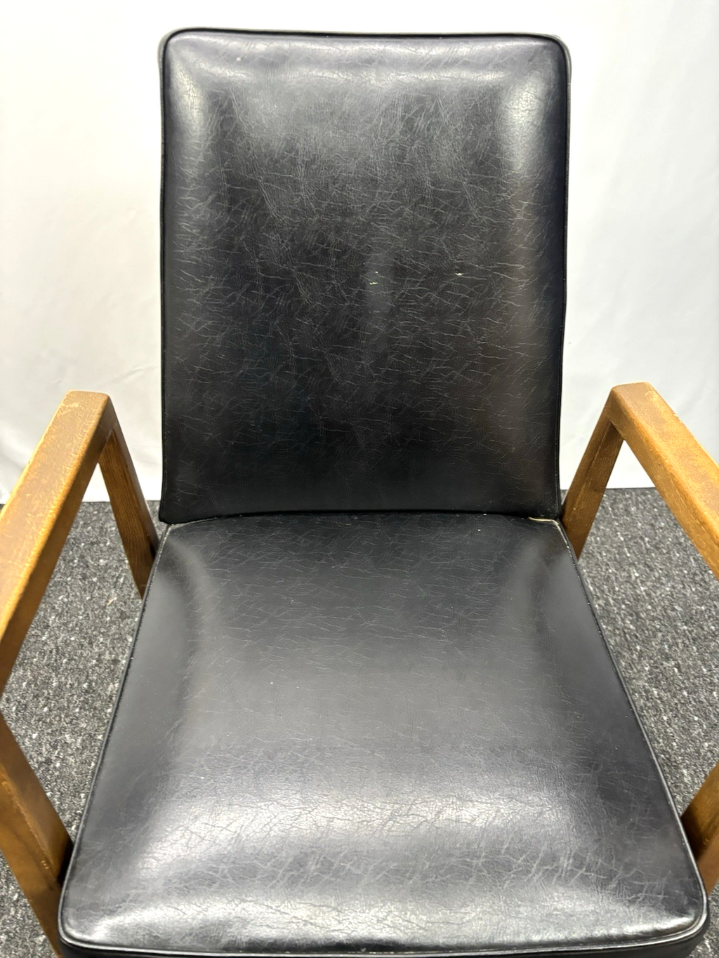 1 von 6 ORIGINAL Thonet Stuhl/ Sessel Midcentury Büro Esszimmer Art Deco Leder