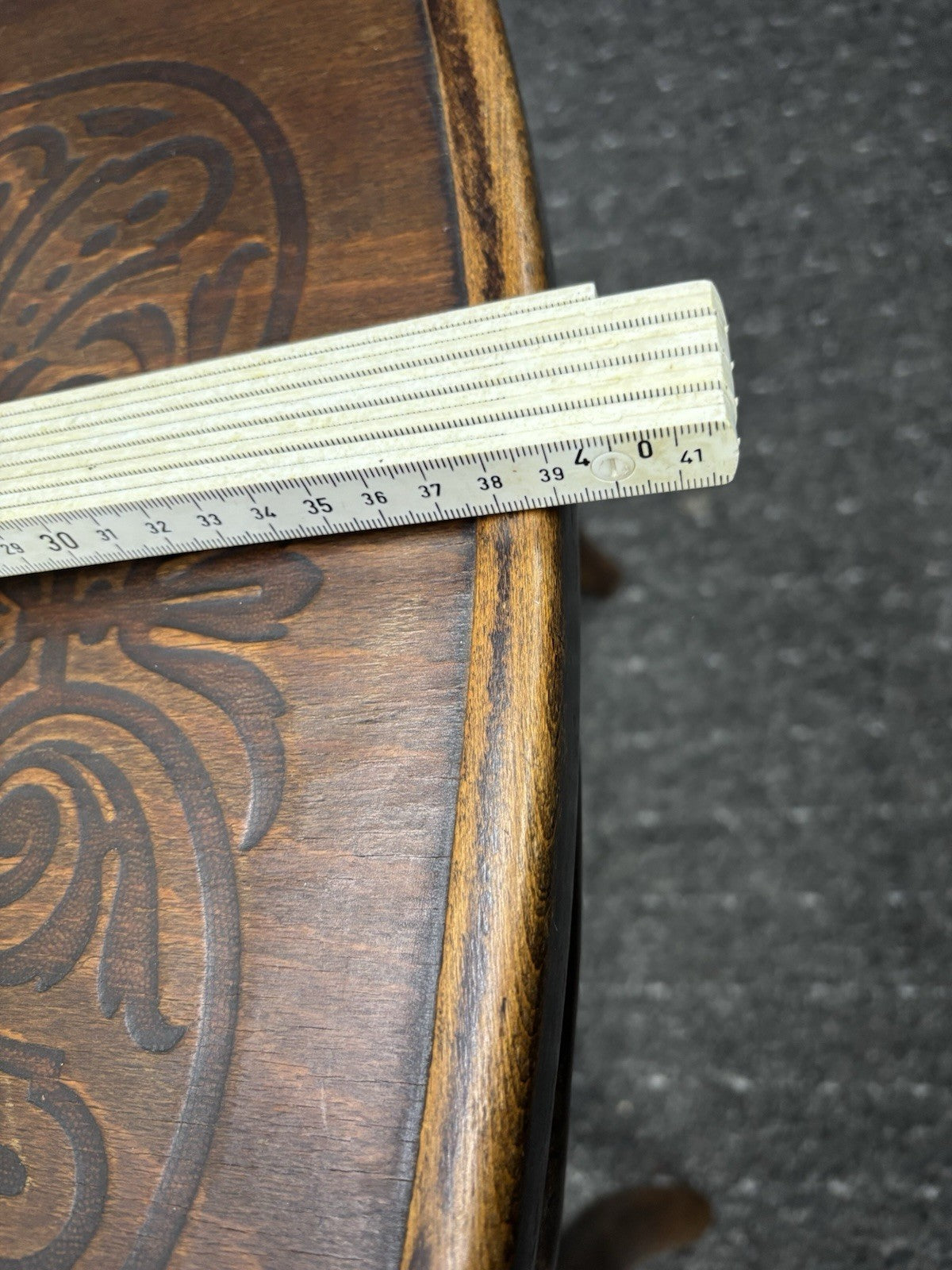 orig. Cosmos (ehem. Thonet) Bistrostuhl Kaffeehaus Prägesitz Art Deco Massivholz