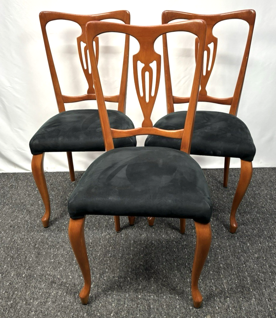 1 von 5 Midcentury Esszimmer Stuhl Holz Vintage Polstersitz