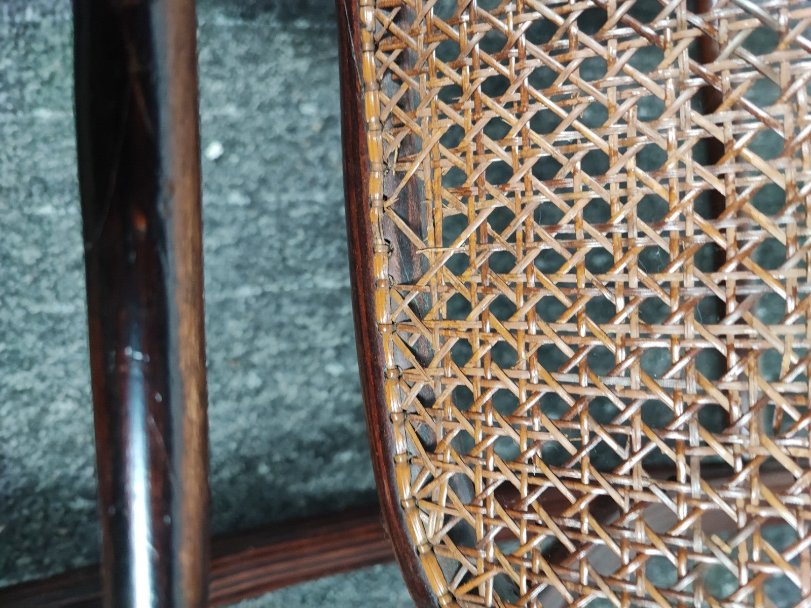 Original Thonet Schaukelstuhl Faulenzer Antik Bugholz Geflecht Jugendstil