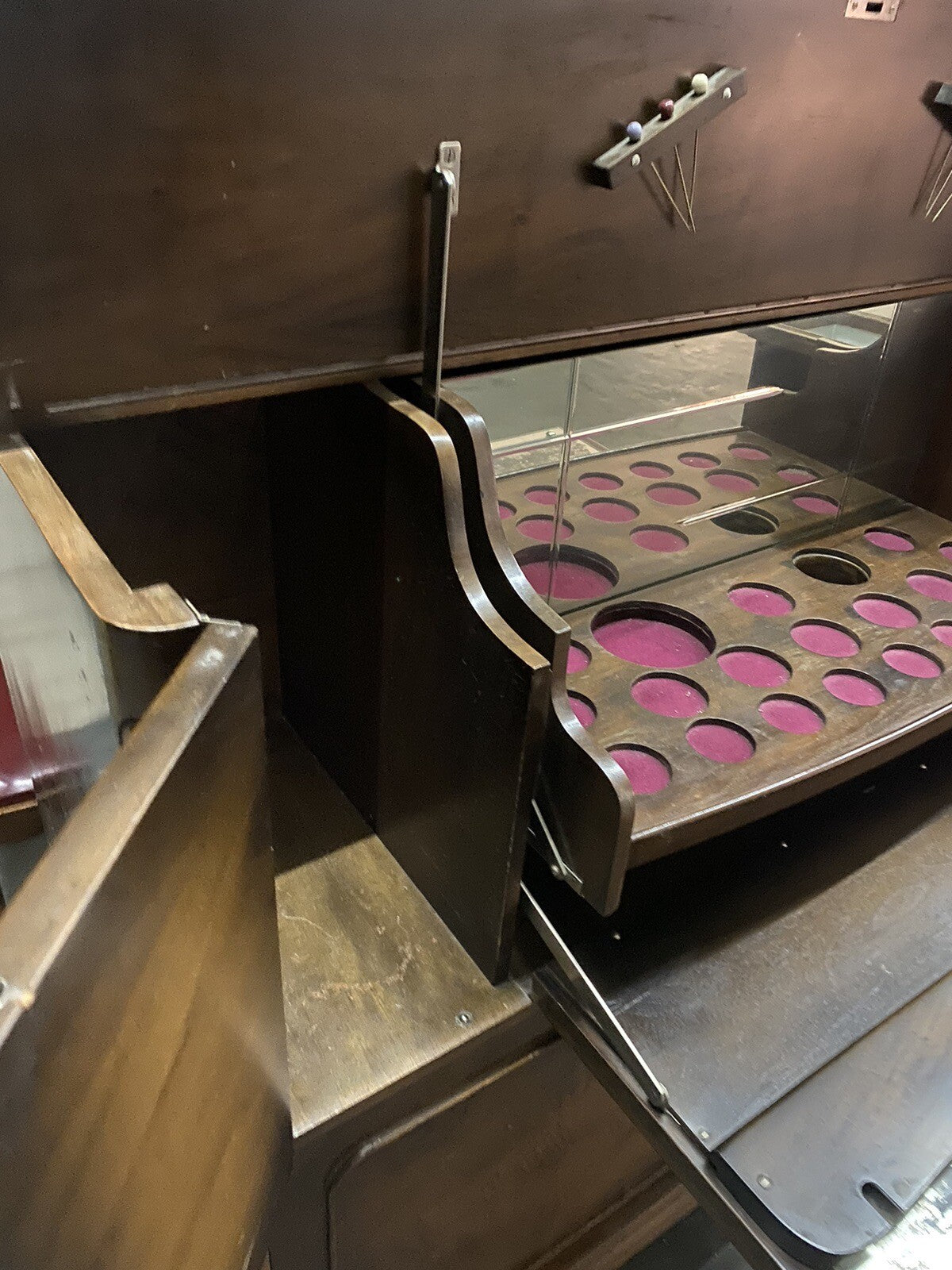 Barschrank Chippendale Eiche Antik ca 1920 Kommode ArtDeco