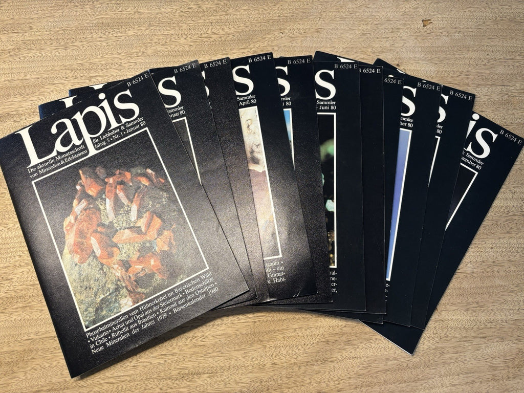 LAPIS Mineralien Magazin – kompletter Jahrgang 1980 – 11 Hefte – Sammlerstück