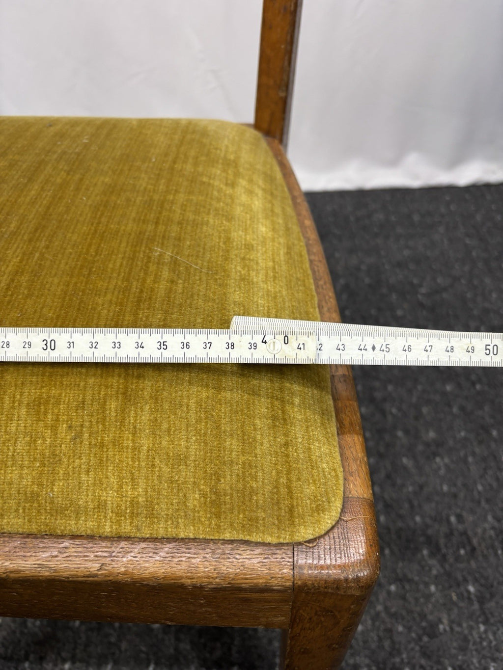 2er Set Esszimmerstuhl gepolstert Holz Vintage