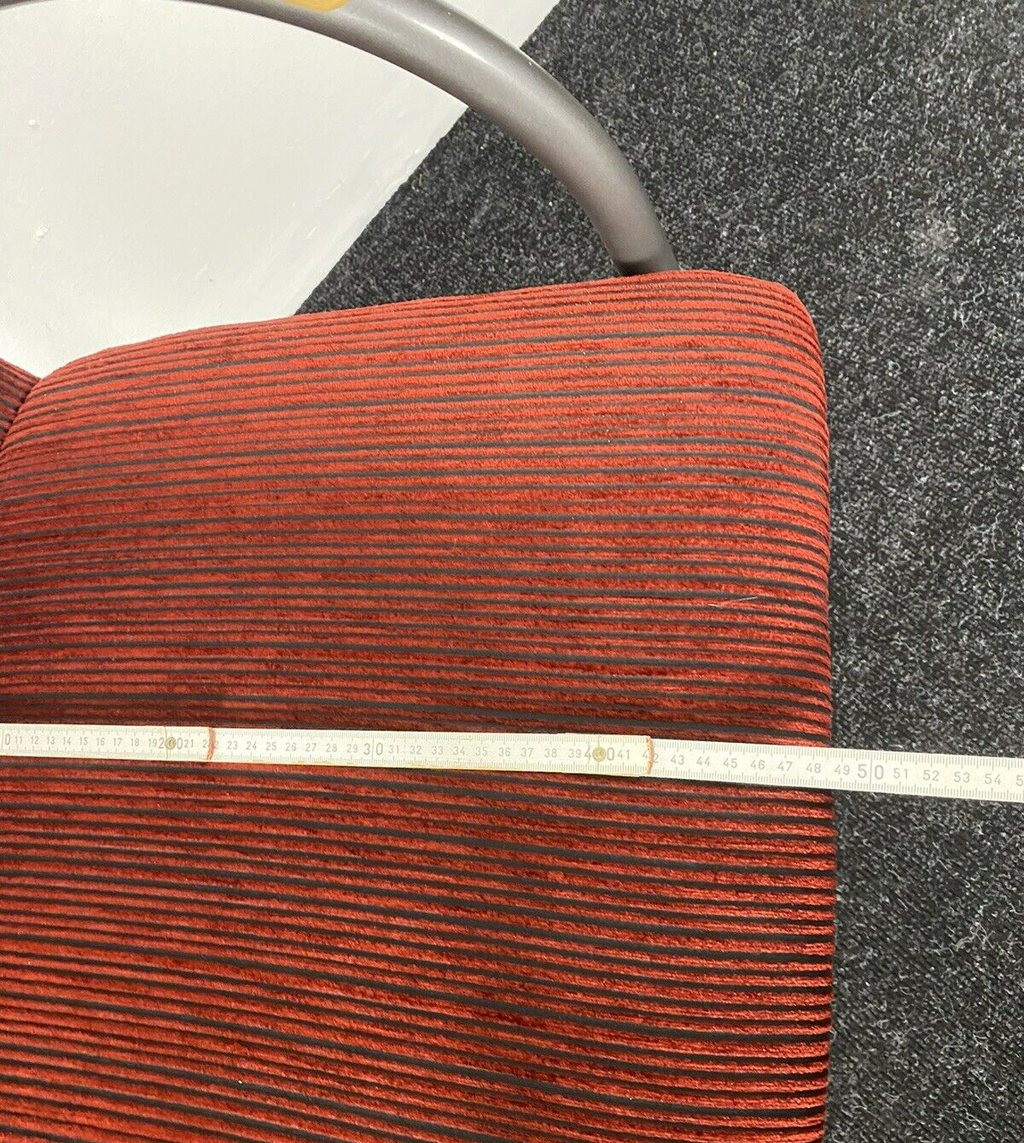 1 von 4 Armlehnstuhl Stahlrohrgestell Freischwinger Polsterstoff Bauhaus Vintage