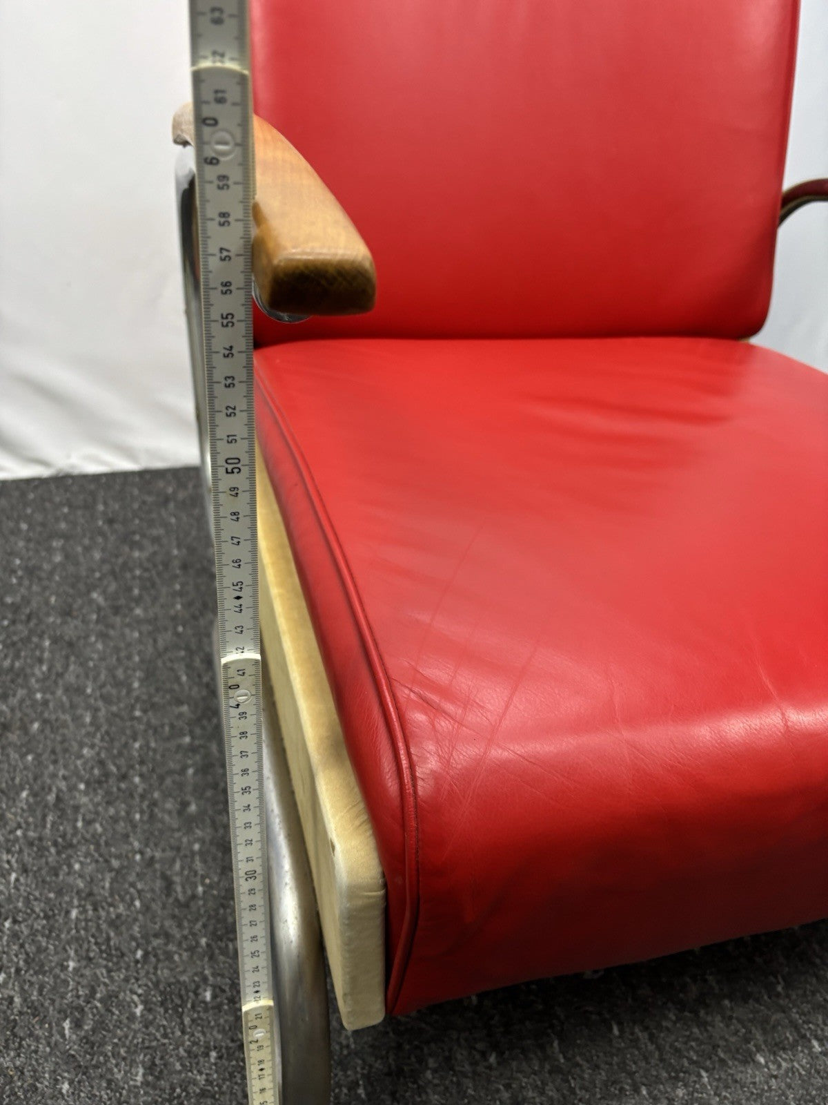 1 v. 2 Bauhaus Freischwinger Stahlrohr Sessel K411 Thonet / Walter Knoll 1930 er