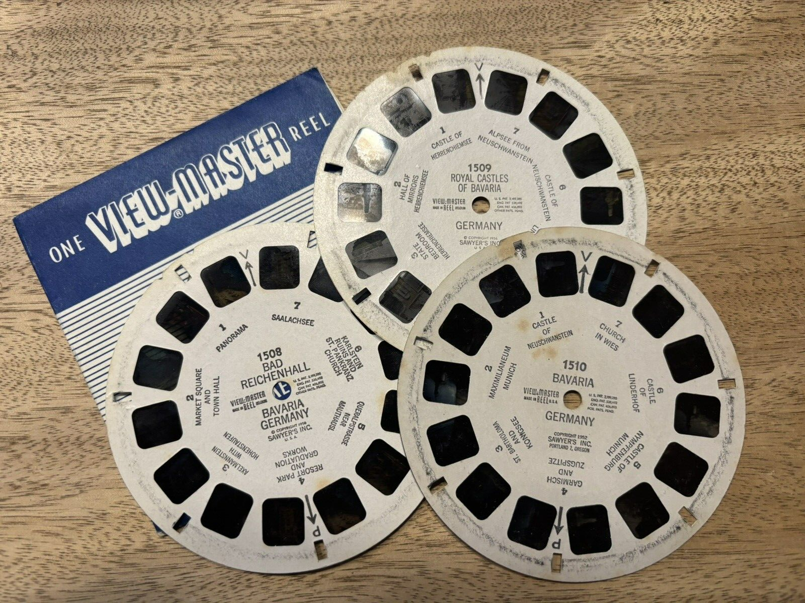 3er Set, view-master, Bayern Bavaria diverse, Nr. 1508, 1509, 1510 guter Zustand