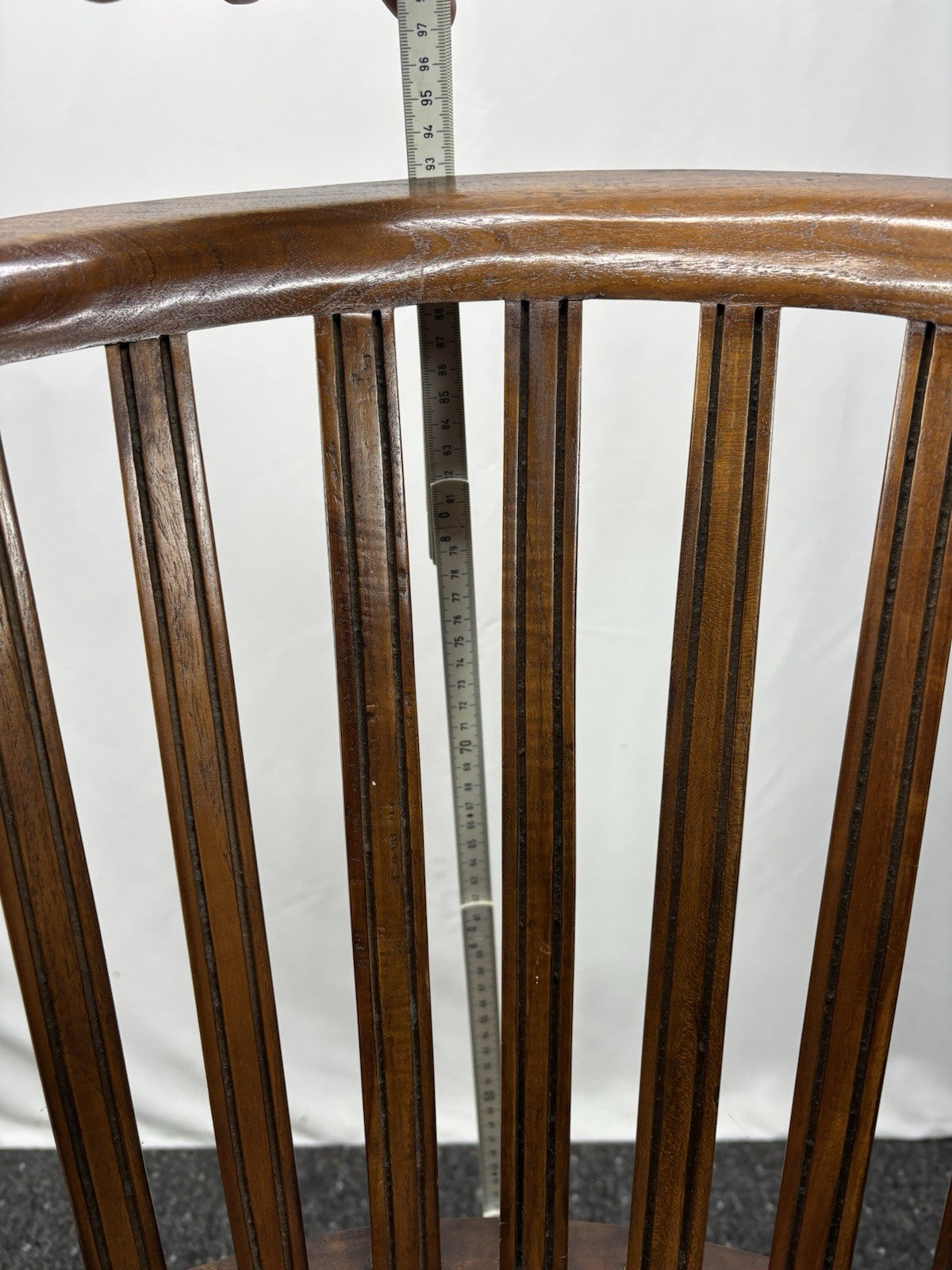 Massivholz Armlehnstuhl Kolonialstil Lederpolster Art Deco Vintage Jugendstil