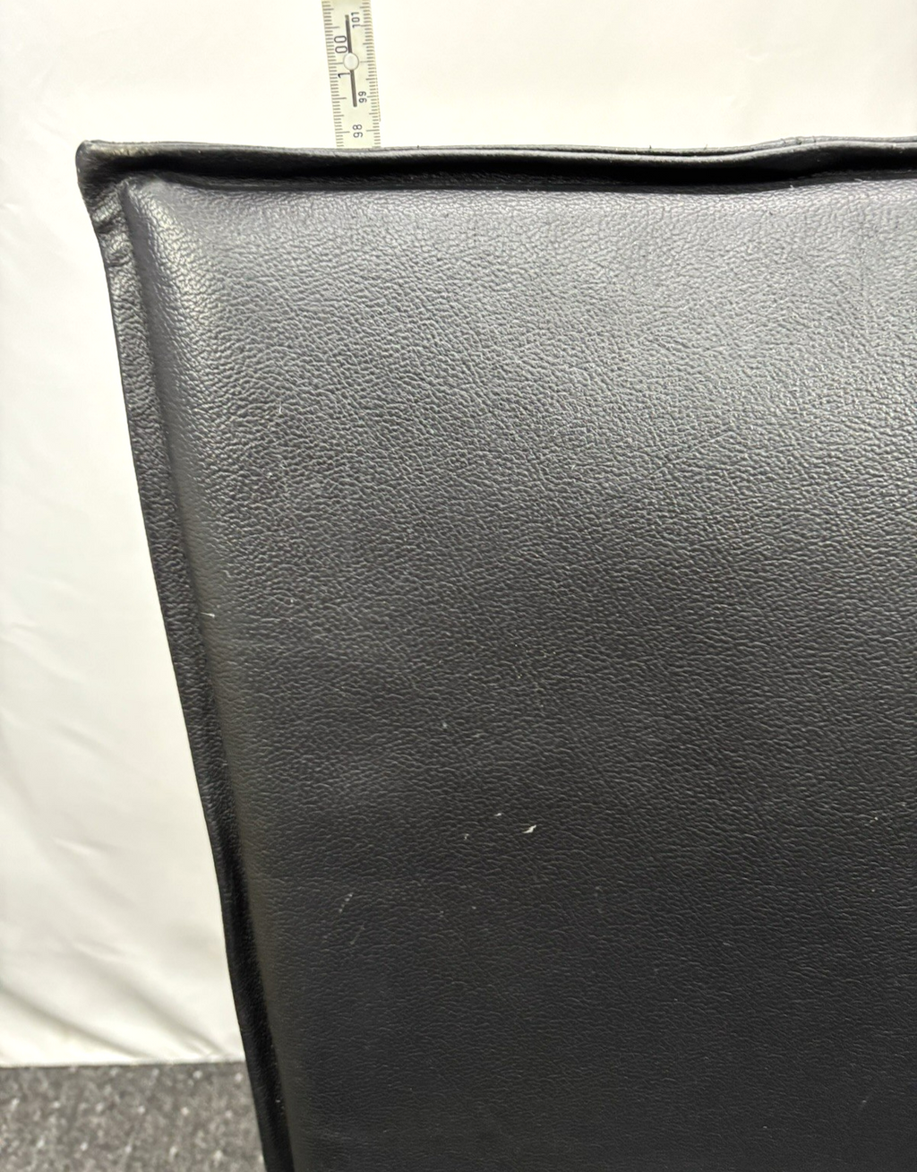 1 von 2 Hochlehner Esszimmer Stuhl Leder Vintage Stahlrohr schwarz Effezeta