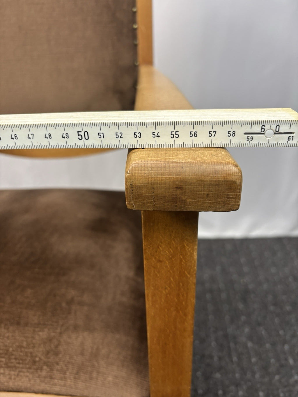 1 von 2 Armlehnstuhl Büro Esszimmer Art Deco Vintage Massivholz 