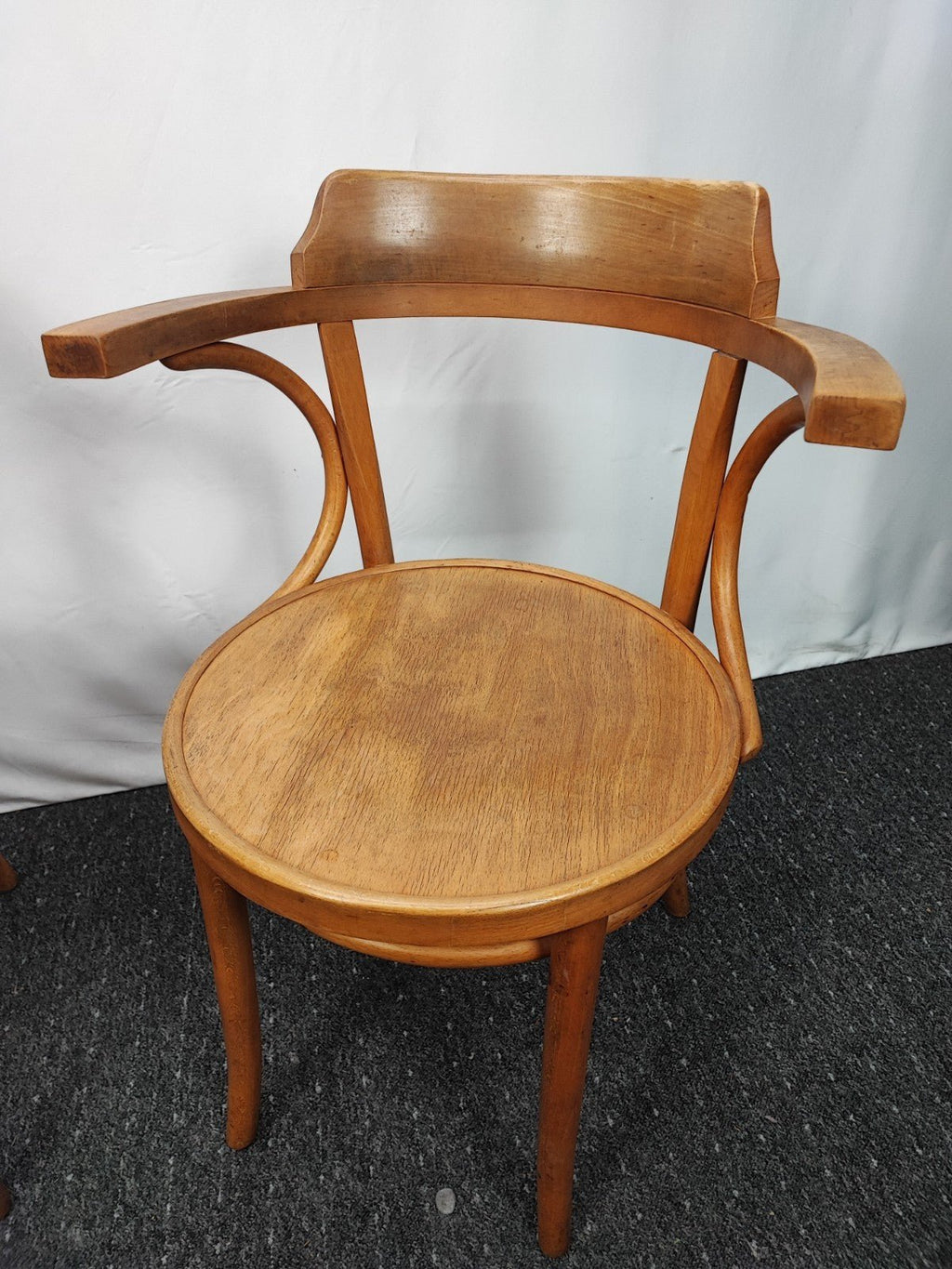 2x Bugholz Armlehnstuhl Paar Kaffeehausstuhl Thonet-Stil Vintage Buche - Wesel Antik Kunst Vintage