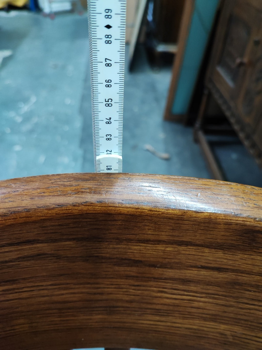 Banker Chair Eiche Massivholz Drehstuhl USA Wippmechanik Vintage Jasper Stuhl