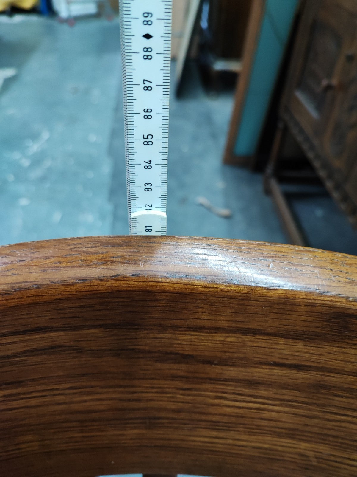 Banker Chair Eiche Massivholz Drehstuhl USA Wippmechanik Vintage Jasper Stuhl