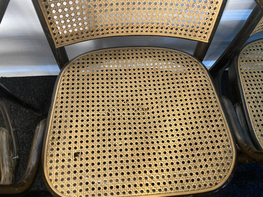 1 von 3, Armlehnstuhl im Thonet Stil Wiener Geflecht Esszimmer Bürostuhl