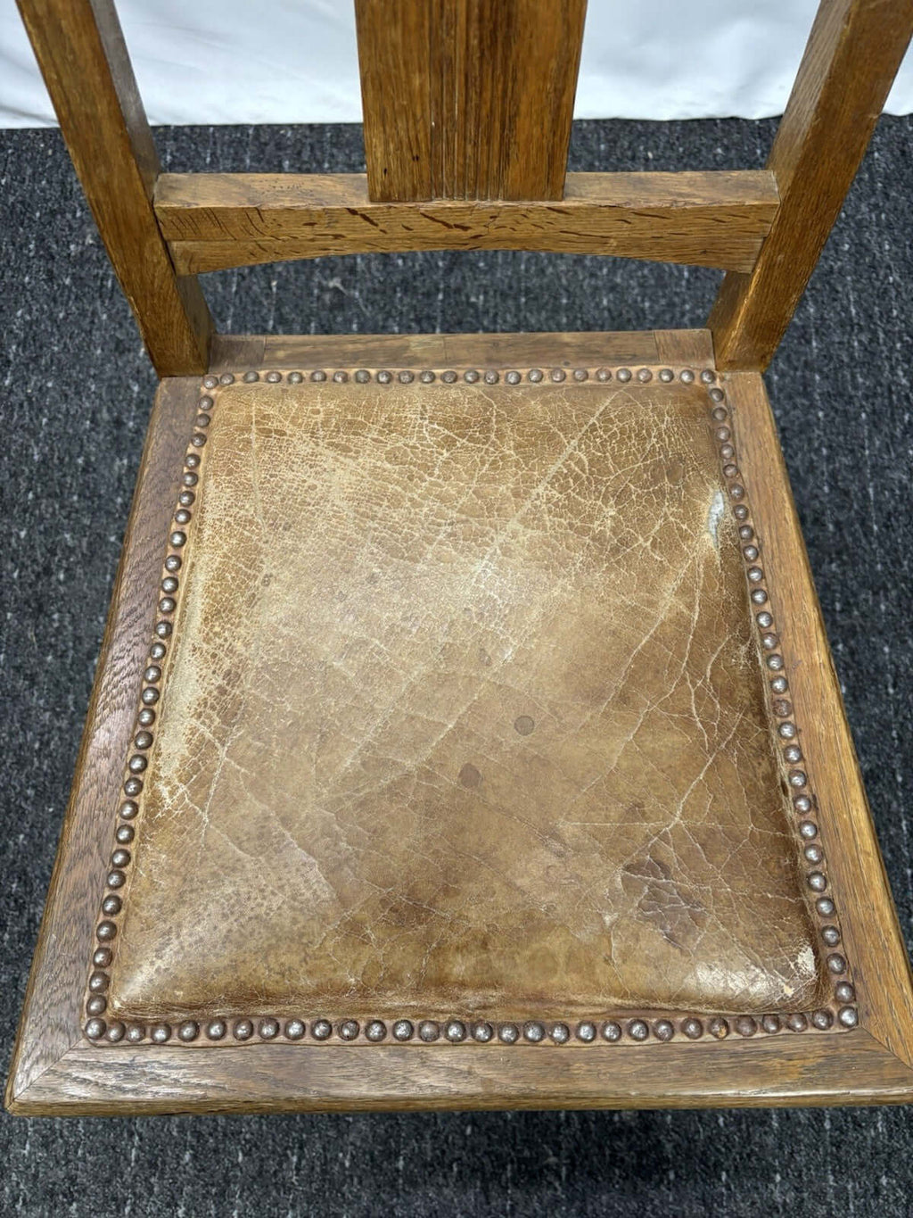 1 von 3  Bistrostuhl Kaffeehaus Art Deco Holz Leder zum Aufarbeiten