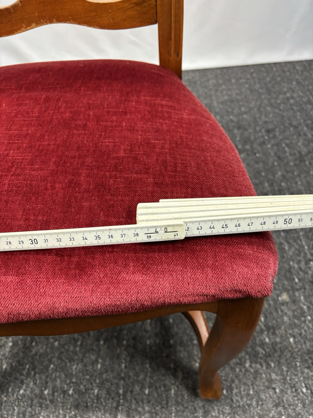 1 von 4 "Queen Anne" Stuhl Hochlehner Art Deco Barock Vintage Esszimmer Büro