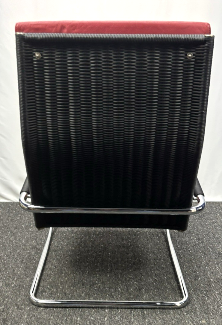 Freischwinger-Sessel Stahlrohrmöbel nach Entwurf Adolf Lorenz Art Deco Bauhaus