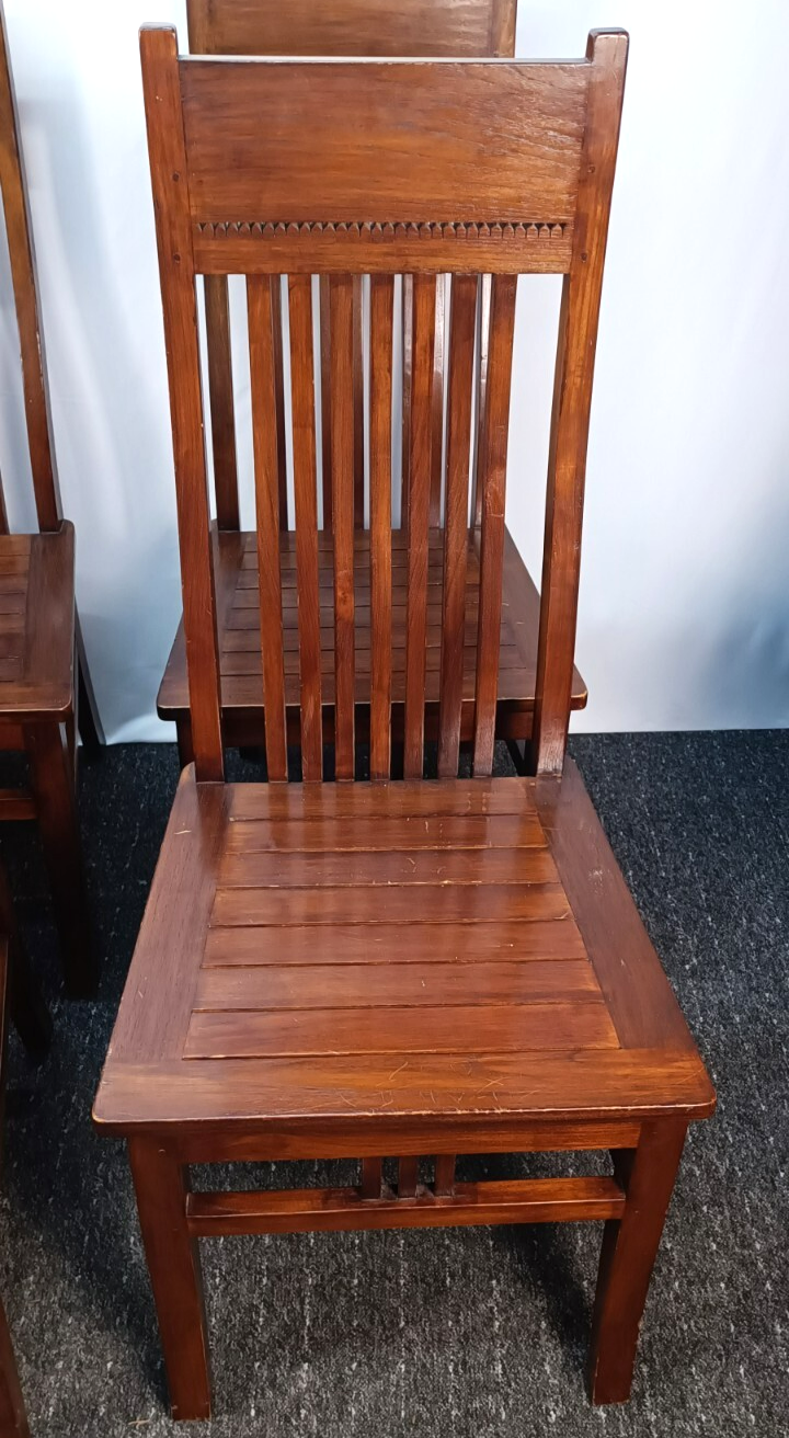 1 von 5 Landhaus Stuhl Kolonial Stil  Büro Schreibtisch Massivholz Esszimmer