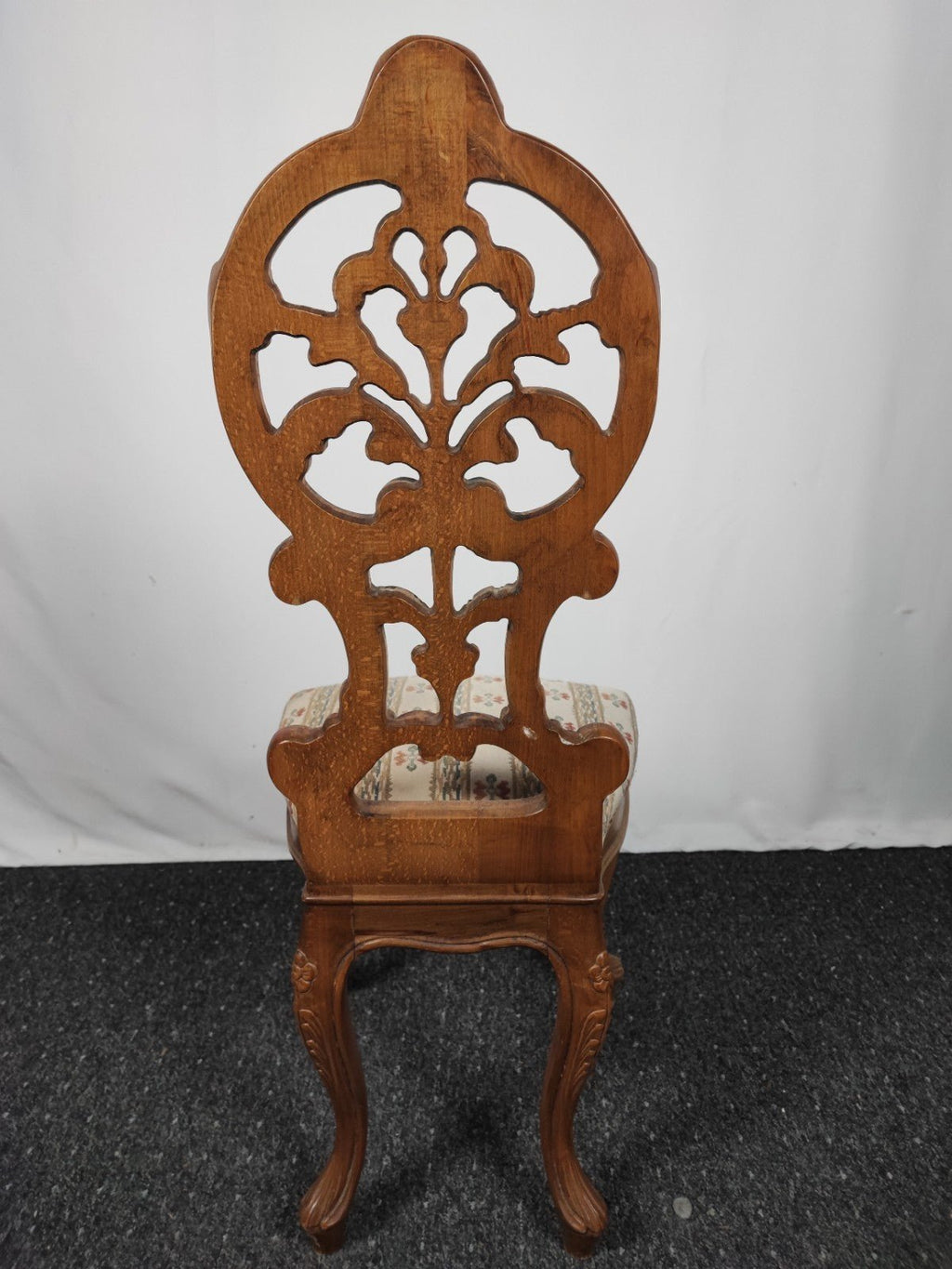 Antiker Prunkstuhl Neobarock geschnitzt Eiche massiv Akanthus Gründerzeit - Wesel Antik Kunst Vintage