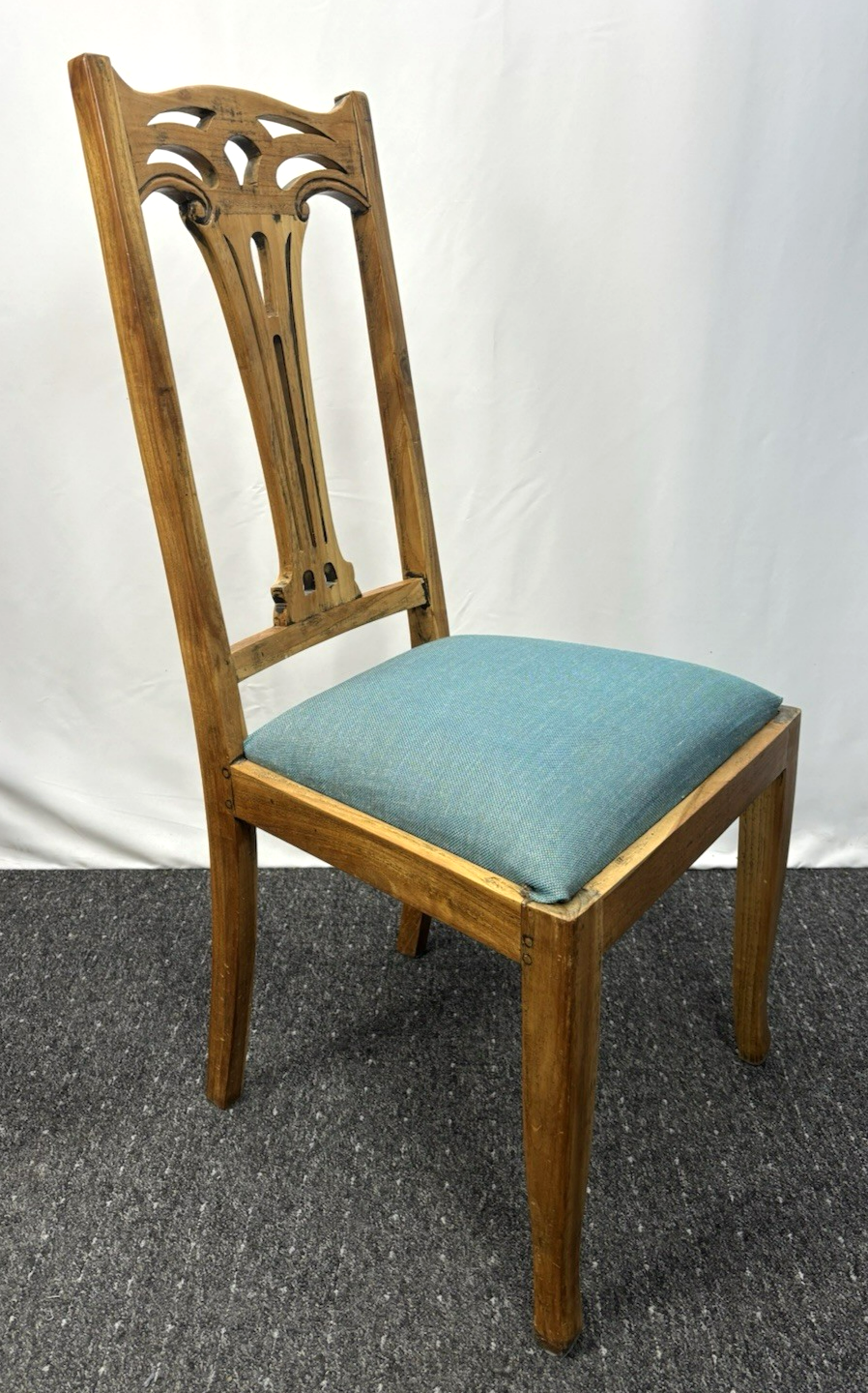 1 von 2 Stuhl Jugendstil  H.S. Furni Hochlehner Esszimmer Art Deco Art Nouveau