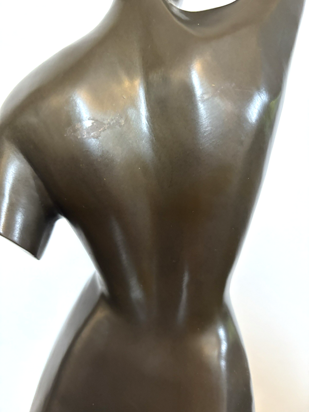 Bronze Skulptur Frau im Stil Archipenko  Abstrakte Moderne Kunst Kubismus 58 cm
