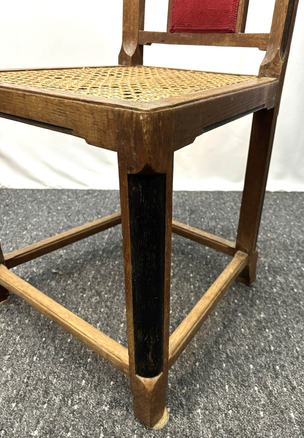 4er Set Stühle Esszimmer Art Deco Vintage Wiener Geflecht (z.T. beschädigt)