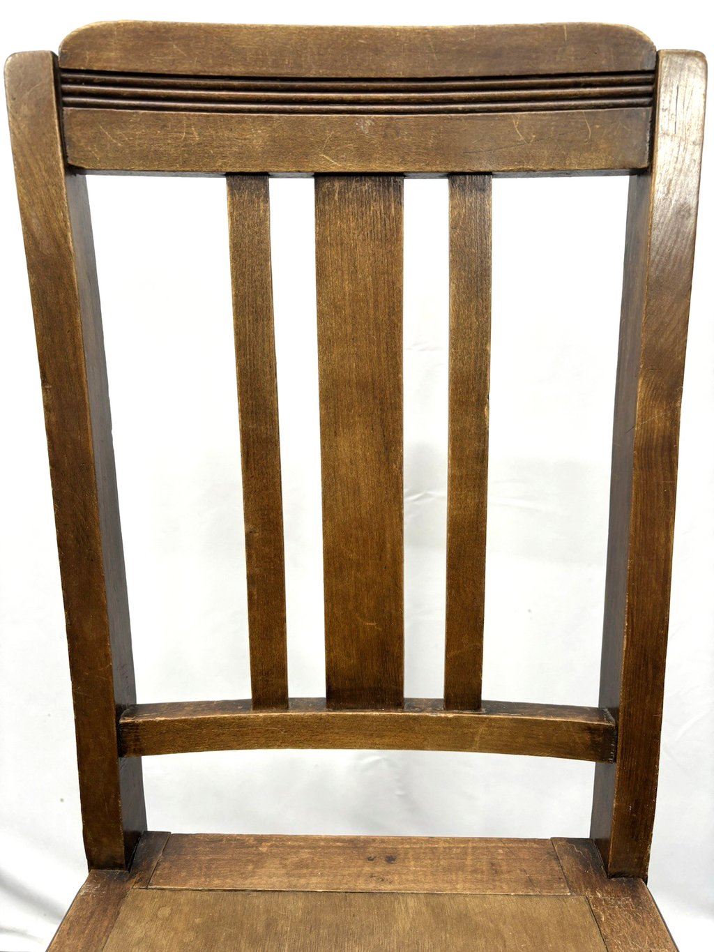 1 von 2 Holzstuhl Prägesitz Art Deco Küche Esszimmer Antik Vintage
