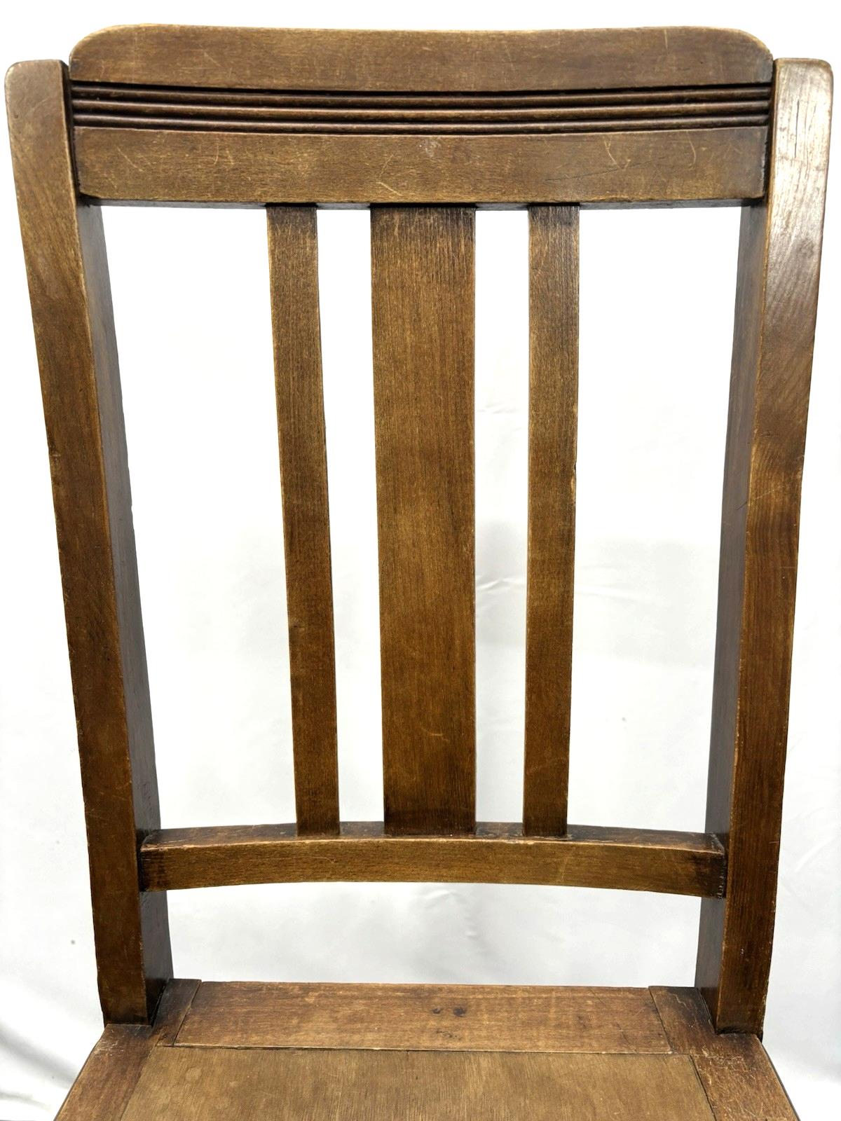 1 von 2 Holzstuhl Prägesitz Art Deco Küche Esszimmer Antik Vintage