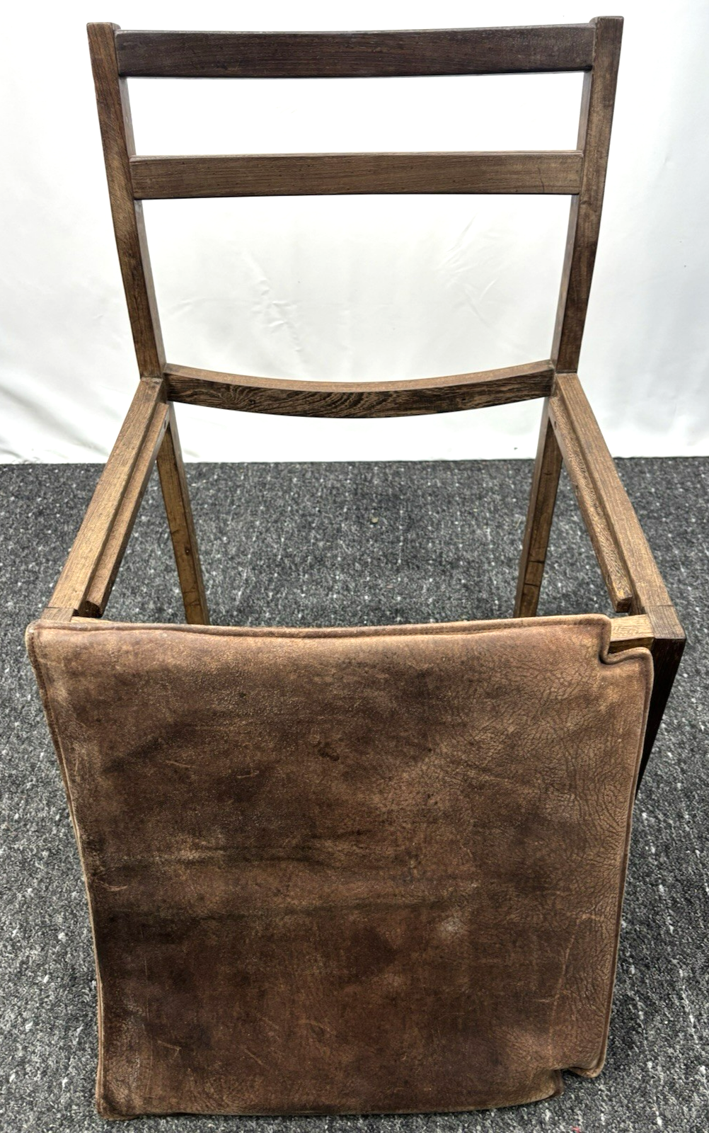 1 von 5 Skandinavischer Esszimmer Stuhl Midcentury Leder Holz Bauhaus Vintage 