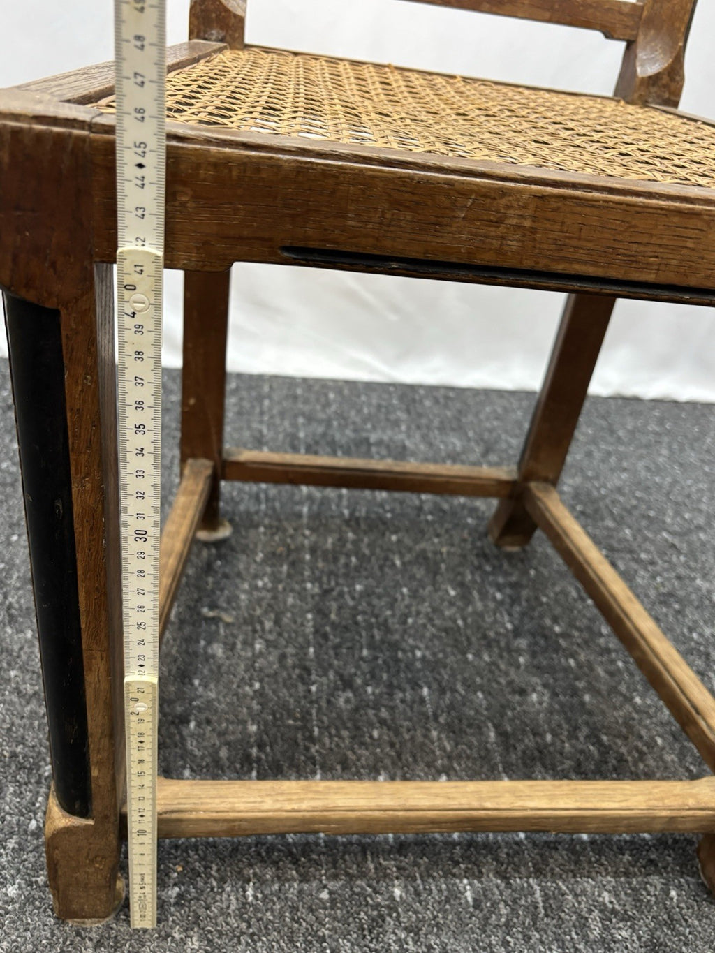 4er Set Stühle Esszimmer Art Deco Vintage Wiener Geflecht (z.T. beschädigt)