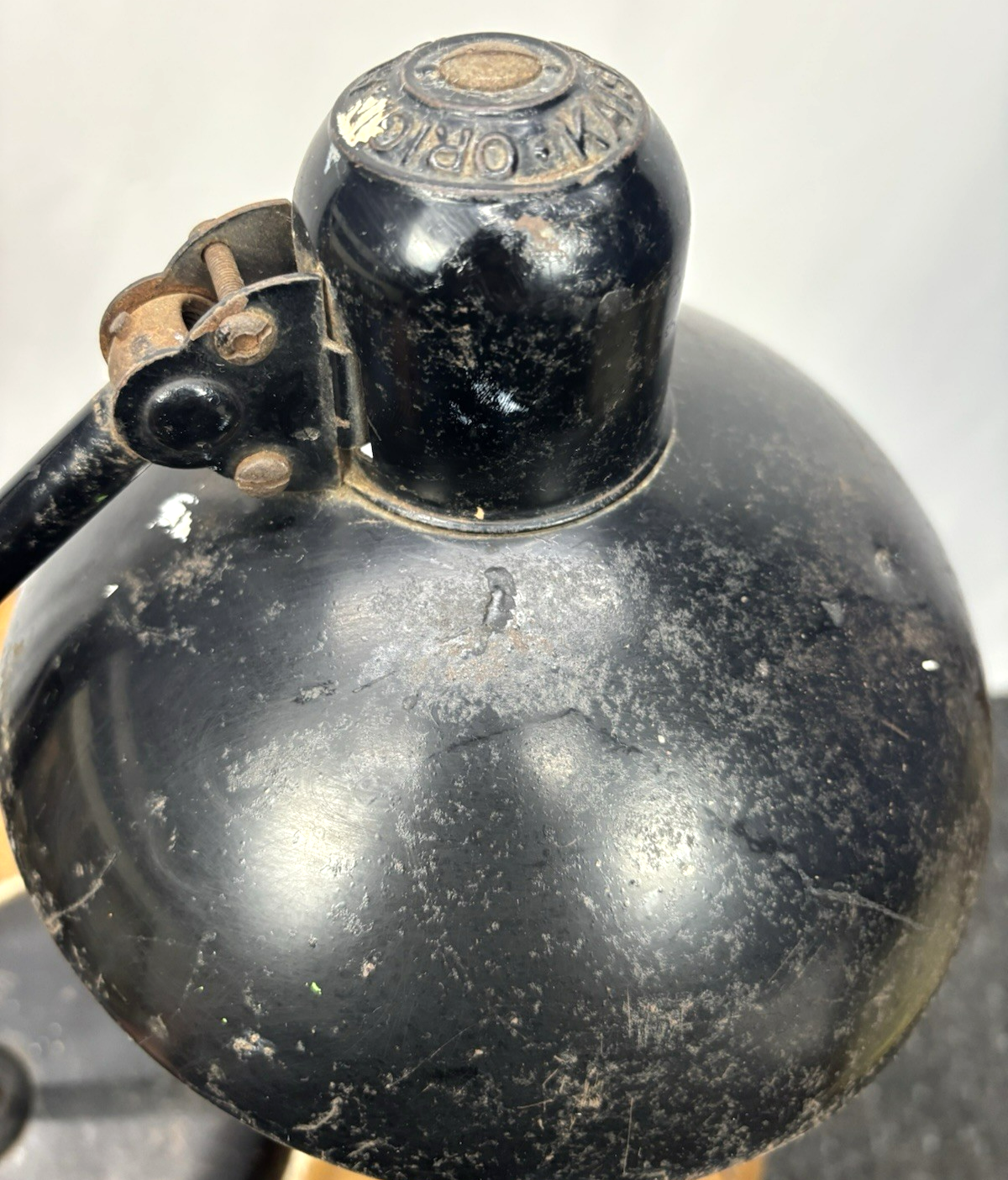 Antike Schreibtischlampe ORIGINAL Kaiser-Idell Eisen Schwarz Bauhaus