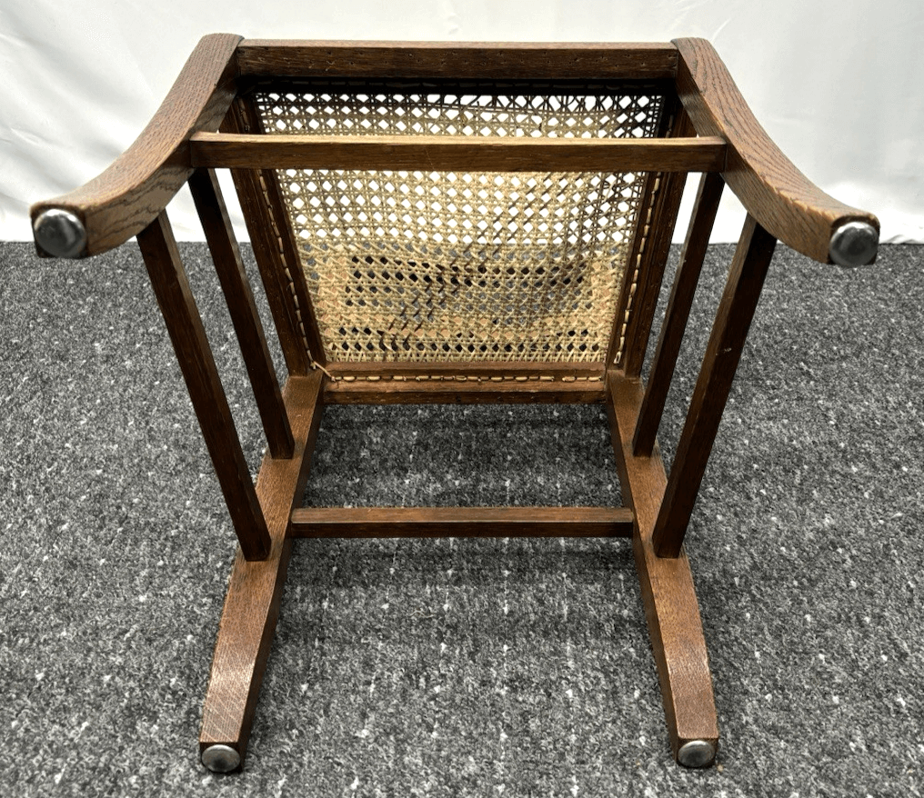 Antiker Holzstuhl mit Wiener Geflecht – Art Deco , Vintage, Küche, Büro, Kaffee